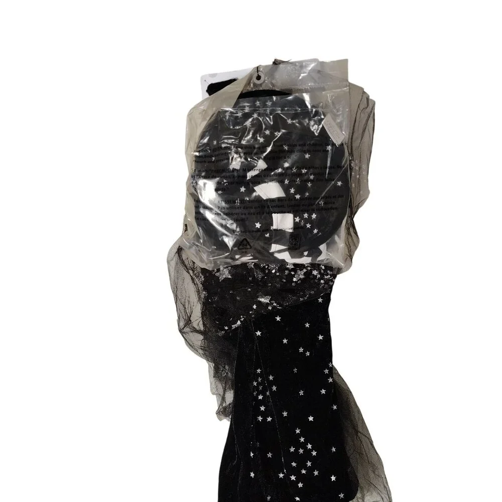 Girls Size M (7/8) Celestial Witch 4-Piece Sparkle Dress Halloween Costume